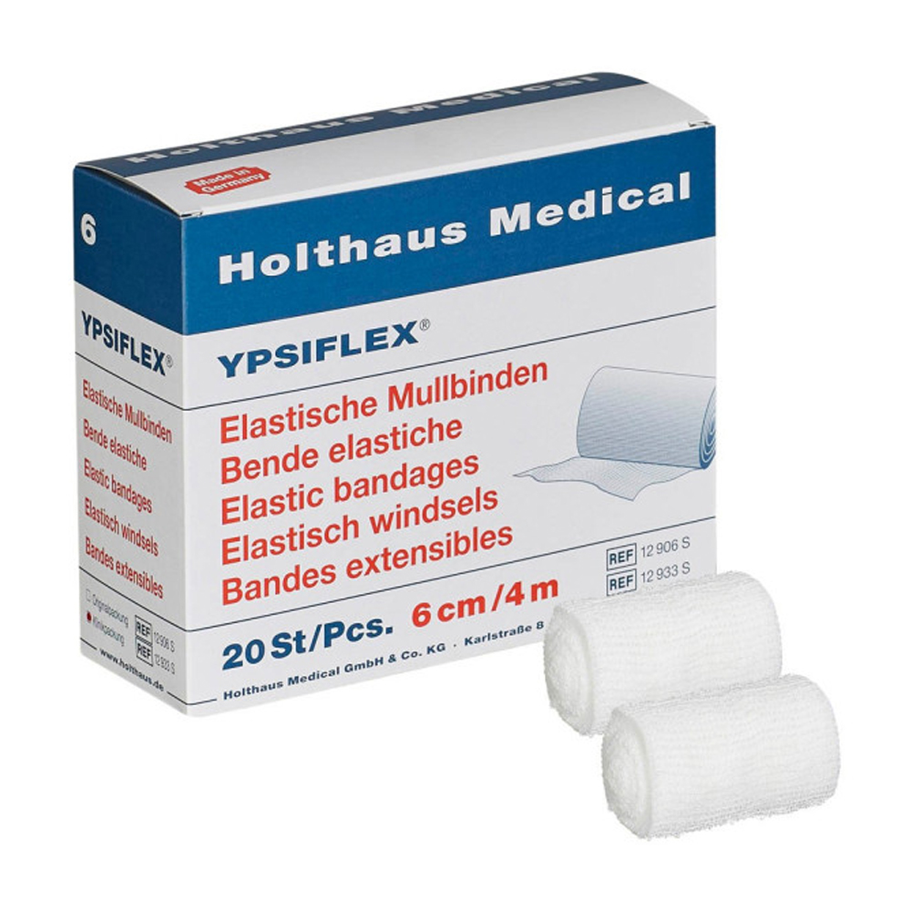 YPSIFLEX elast. Mullbinde 6cm x 4m, 20er Pack